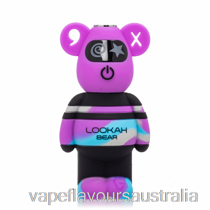 Vape Flavours Australia Lookah Bear 510 Battery Purple Tiedie